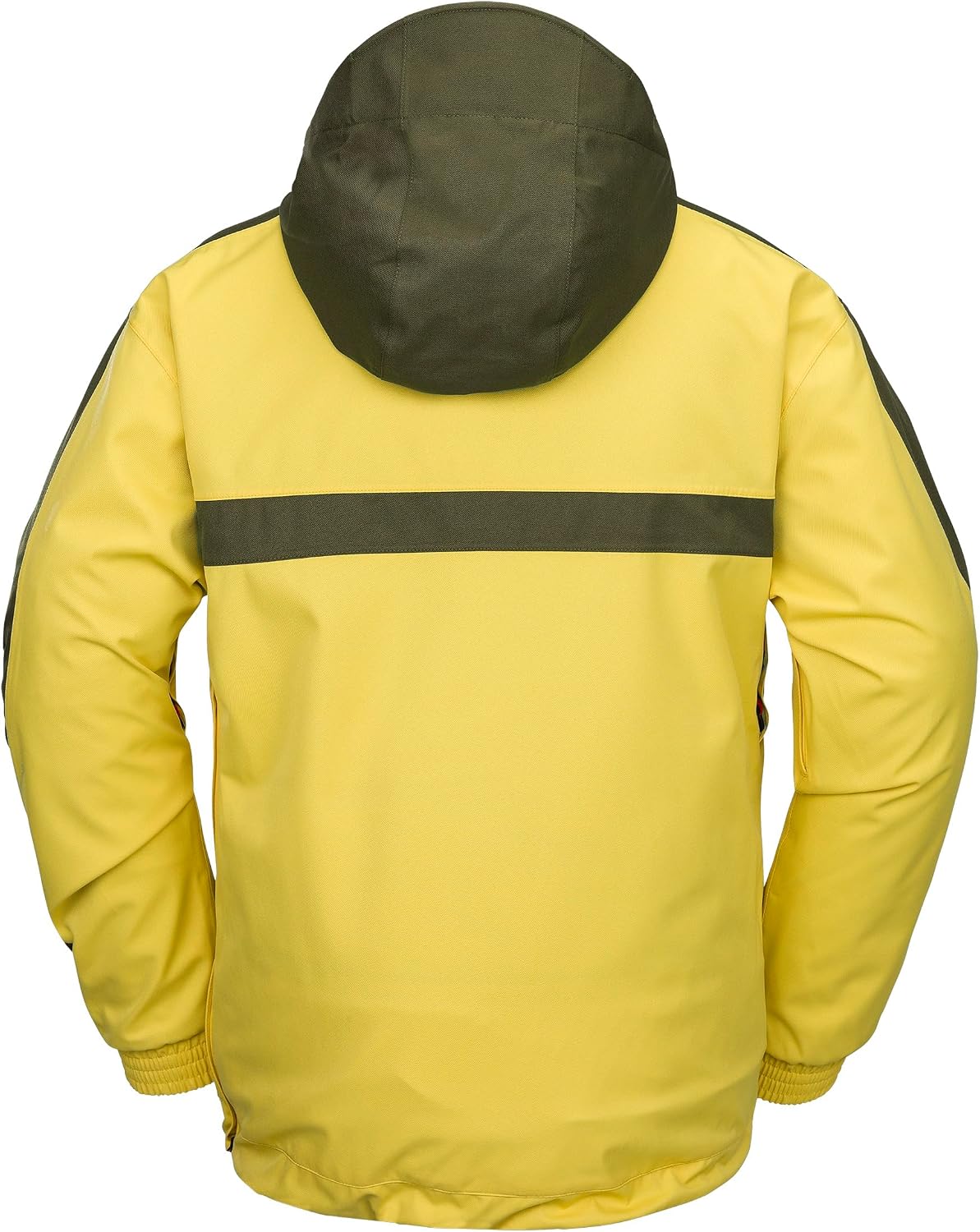 Volcom Men's Arthur Longo 20k Pullover Anarok Hooded Snowboard Jacket Dark Yellow S5
