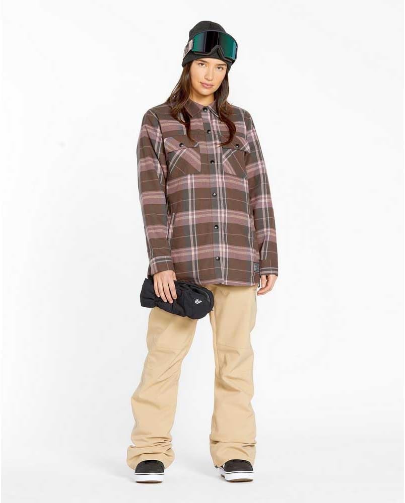 Volcom Women's Swift Bib Overall Snowpant Sand S5