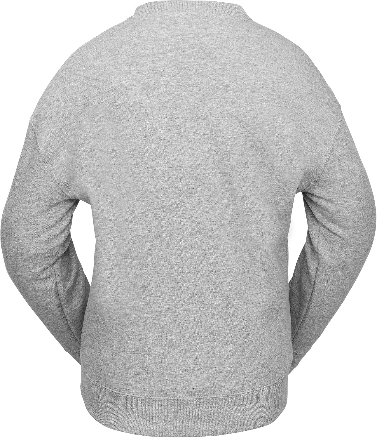 Volcom Women's Essential Crew Fleece Snowboard Winter Sweatshirt Heather Grey S5
