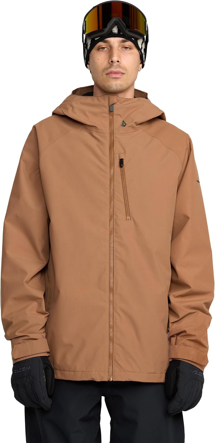 Volcom Men's 2836 Insulated Snowboard Jacket Terra Brown