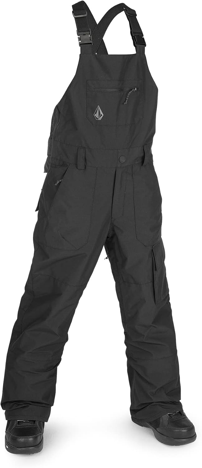 Volcom Boys' Youth Barkley Bib Overall Snowboard Pant Black S3