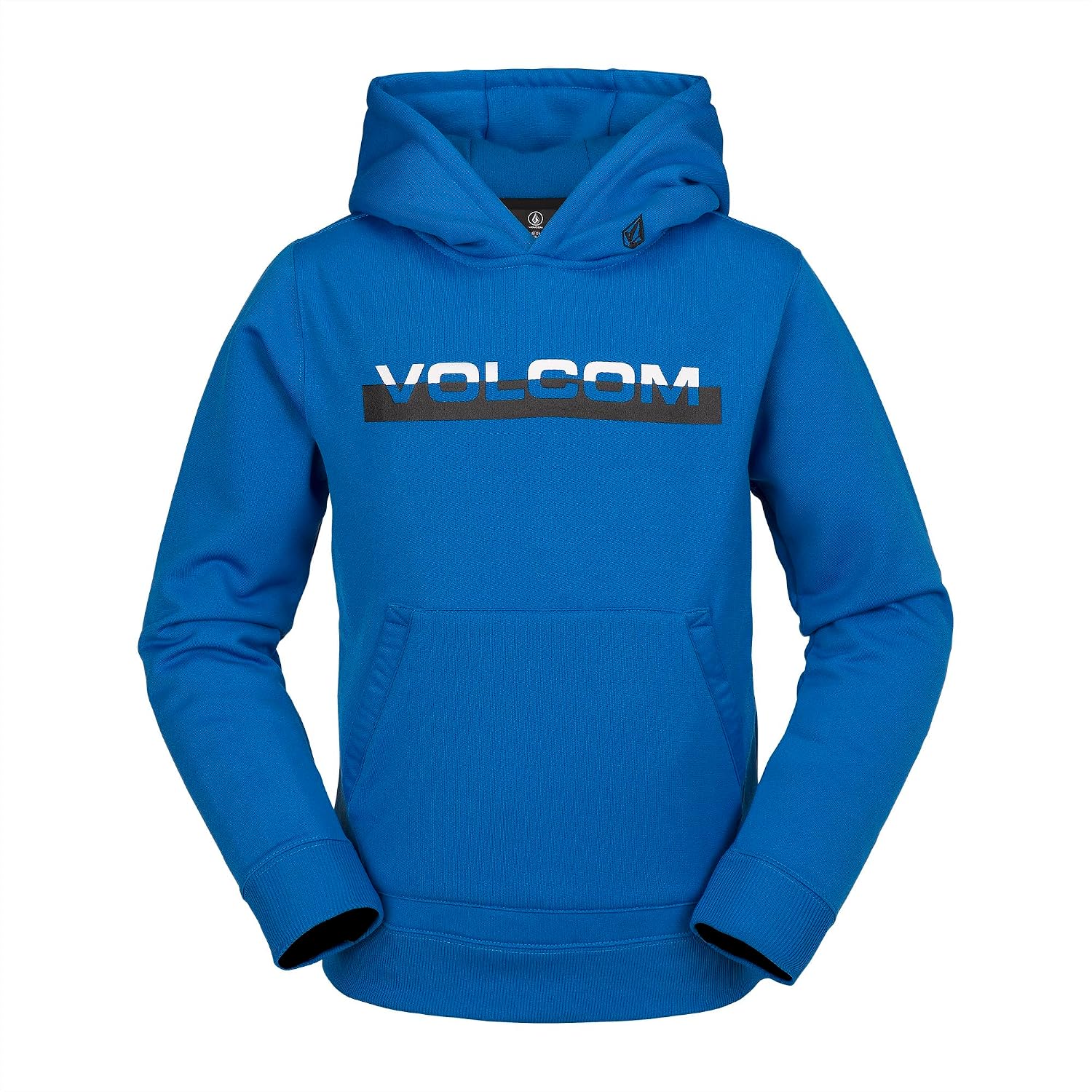 Volcom Boys' Youth Hooded Riding Fleece Sweatshirt Blue S4