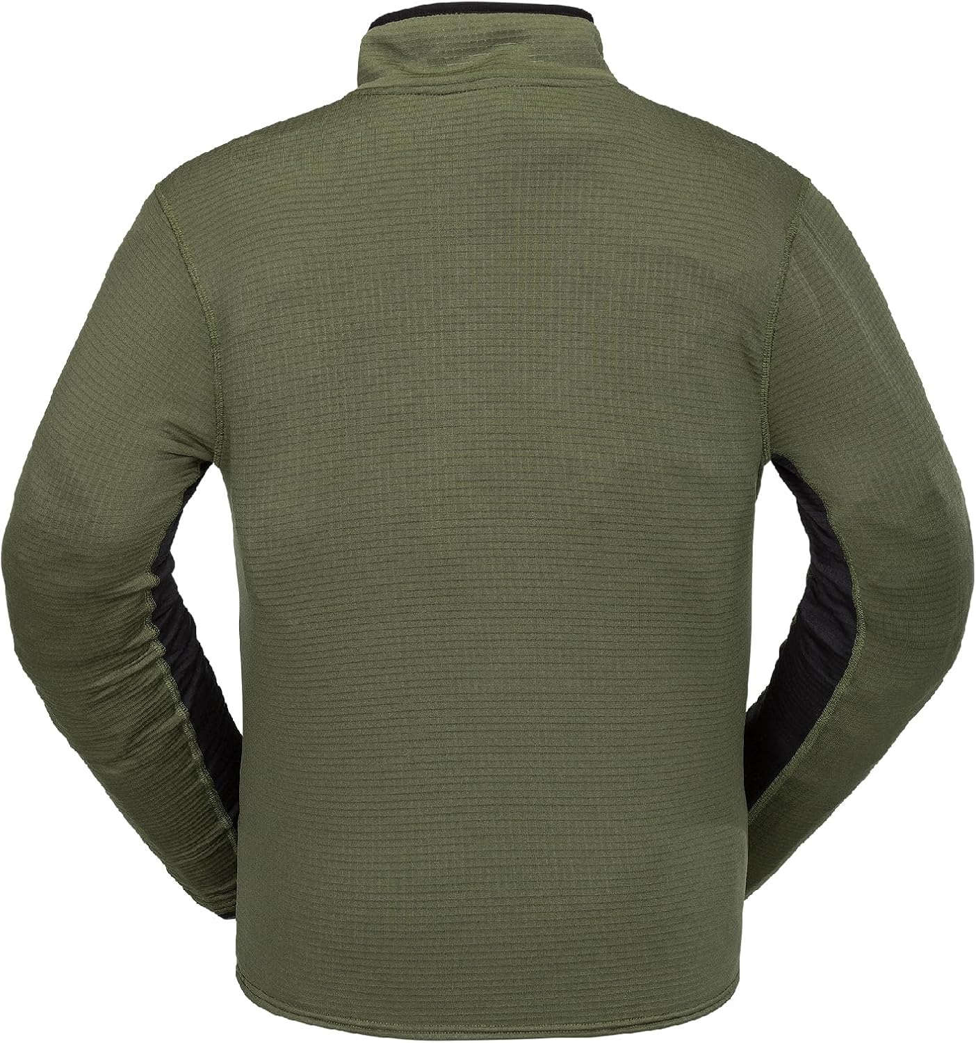Volcom Men's Gridlock 14 Zip Mock Neck Snowboard Base Layer Fleece Sweatshirt Ivy S5