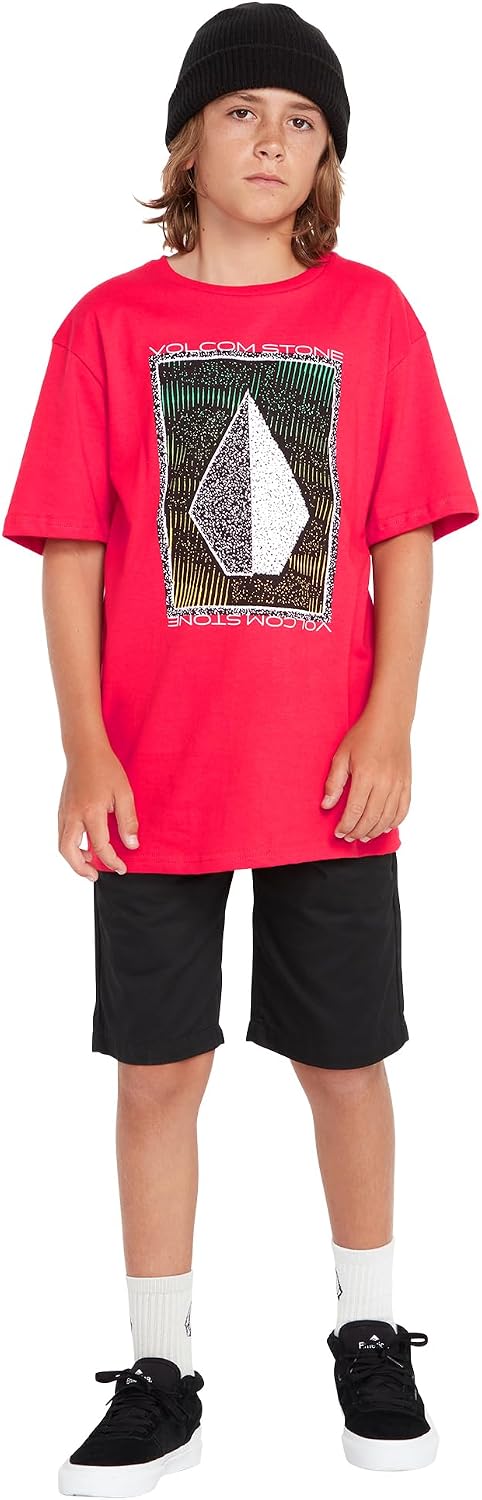 Volcom Boys' Concourse Short Sleeve Tee (Big Boys & Little Boys Sizes) Ribbon Red