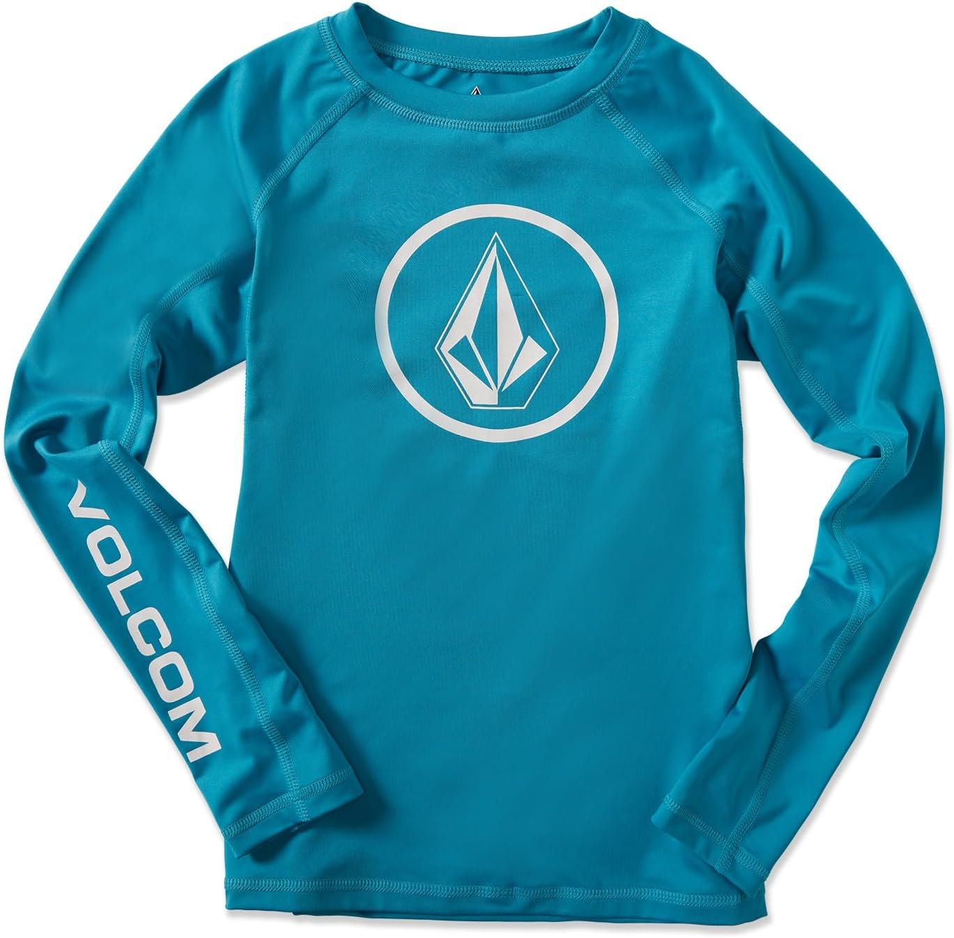 Volcom Boys' Lido Solid Lycra Long Sleeve Rashguard 50+ Uv Protection Barrier Reef