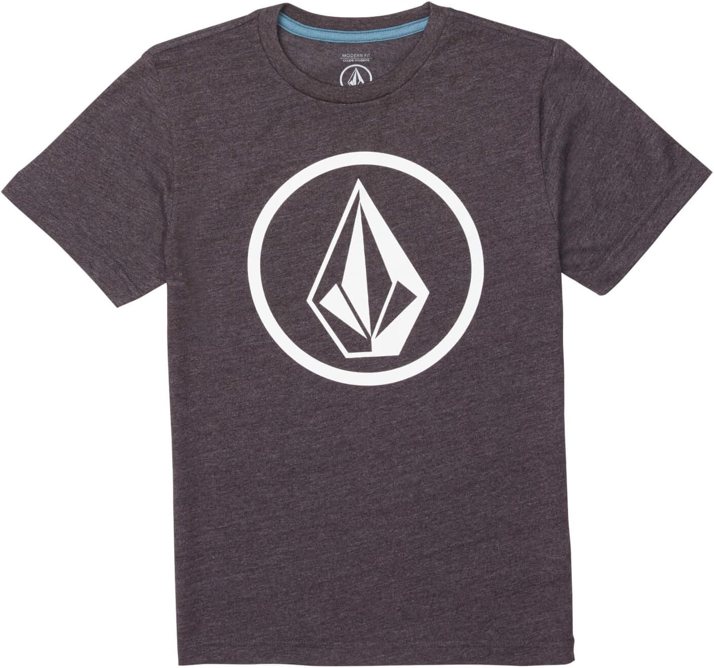 Volcom Boys' Circle Stone Short Sleeve Tee (Big Boys & Little Boys Sizes) Heather Black
