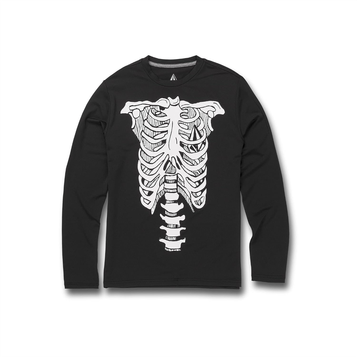 Volcom Boys' Skeleton Ls Black